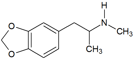 Simbolo chimico dell'MDMA